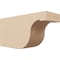 Ekena Millwork 4in. W x 6in. H x 12in. L Del Monte Woodgrain TimberThane Rafter Tail, Primed Tan RFTUR04X06X12DELRCPR - alternate 1